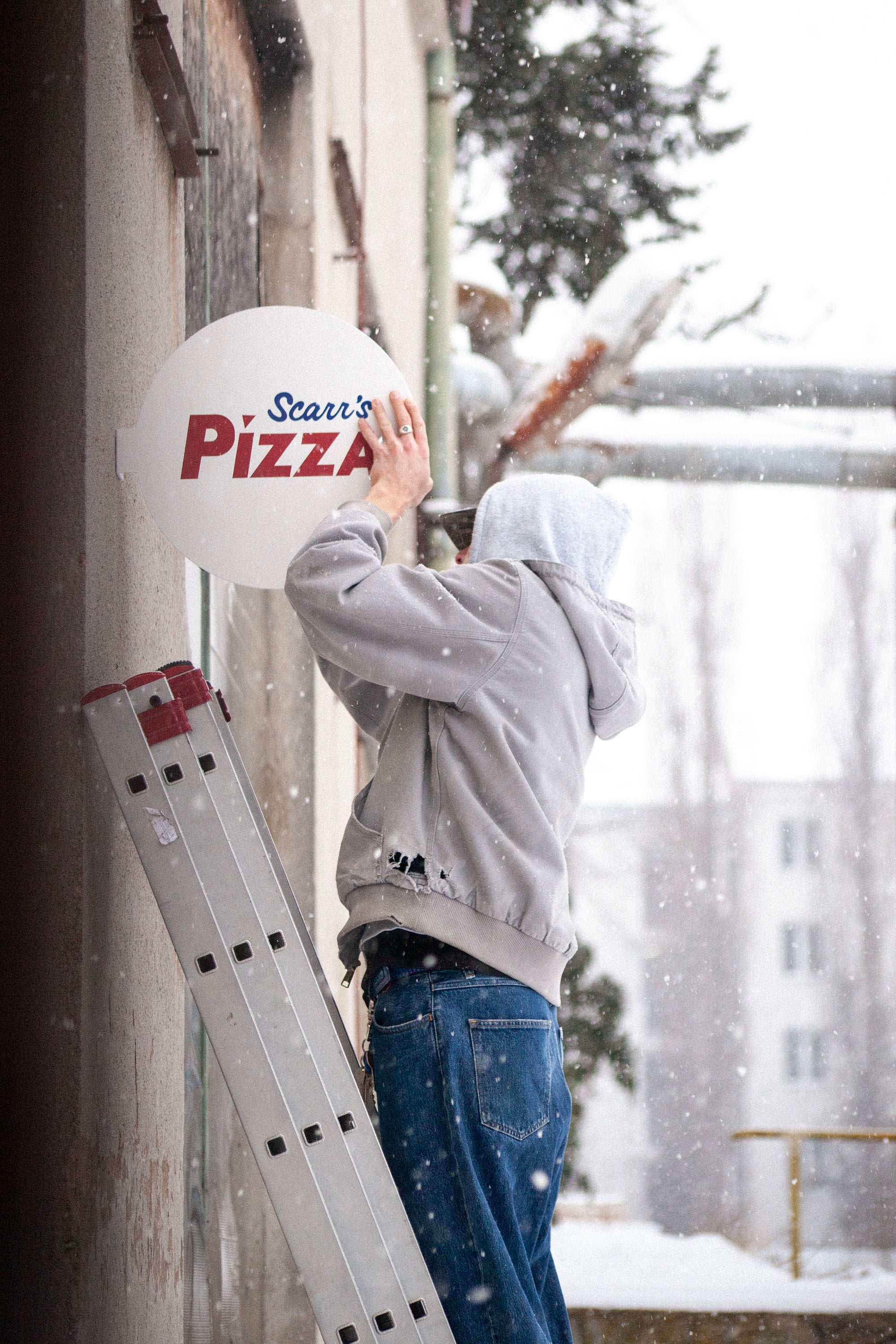 Rundes Auslegerschild Ø450 mm