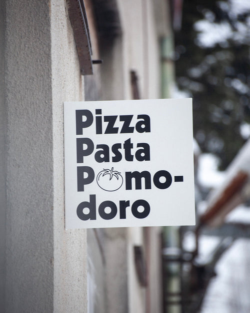 Quadratisches Auslegerschild 400×400 mm